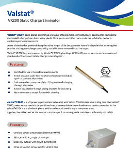 Valstat® VR20X static charge eliminator